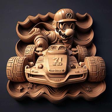 3D model Mario Kart for Nintendo Switch game (STL)